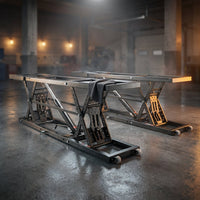 Car Lift, 7,000 Lbs. Capacity Portable Car Lift, 26.8 In. Max. Height, Carbon Steel Truck Lift with 120-Volt Power Unit — Studio Shot